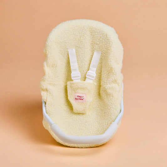 Doll's Car Seat Capsule - Cream Sherpa