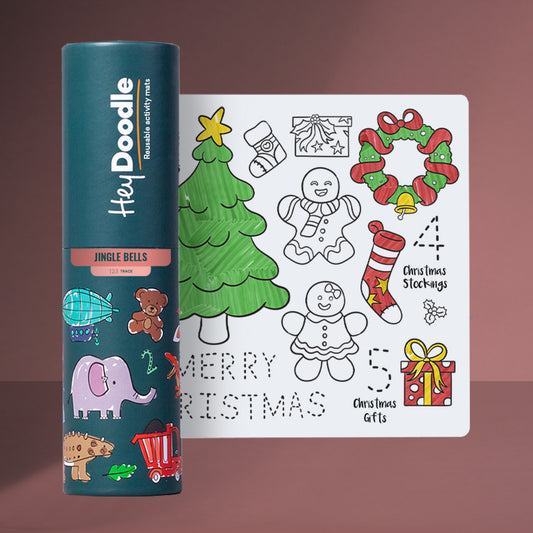 Wipeable Colouring In - MINI - Jingle Bells