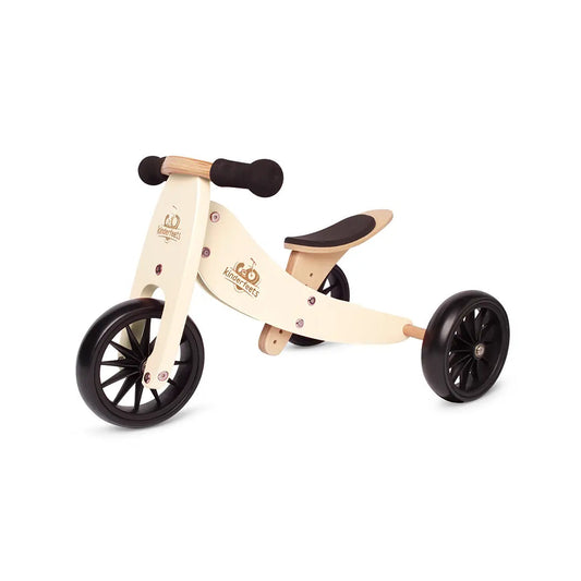 PRE ORDER - Kinderfeets 2 in 1 Tiny Tot Trike and Balance Bike - Cream