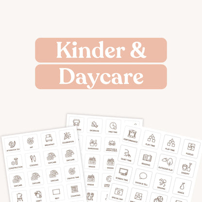 Tile Labels - Kinder and Day Care