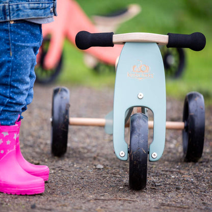 Kinderfeets 2 in 1 Tiny Tot Trike and Balance Bike - Sage