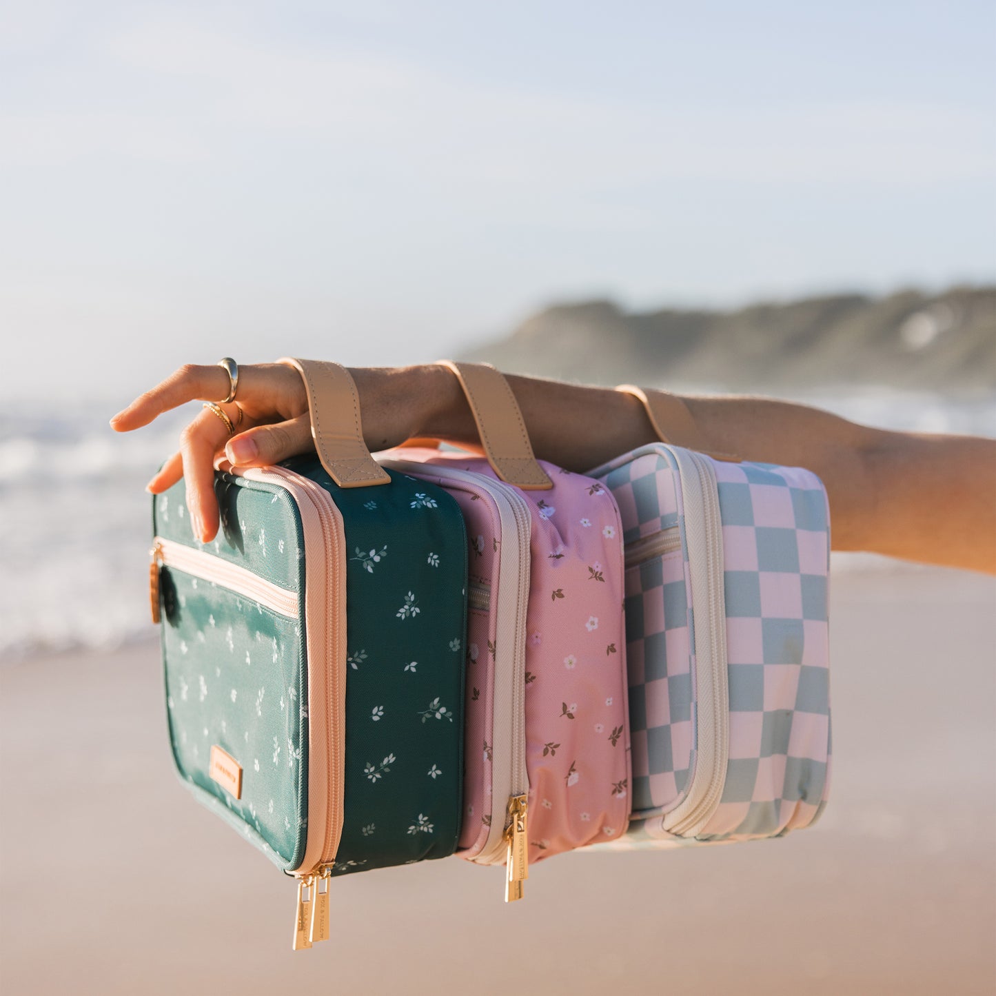 Mini Lunch Bag - Dusty Roses
