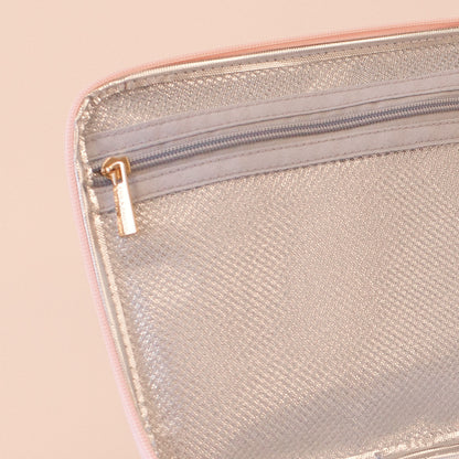 Large Lunch Bag - Peach Check