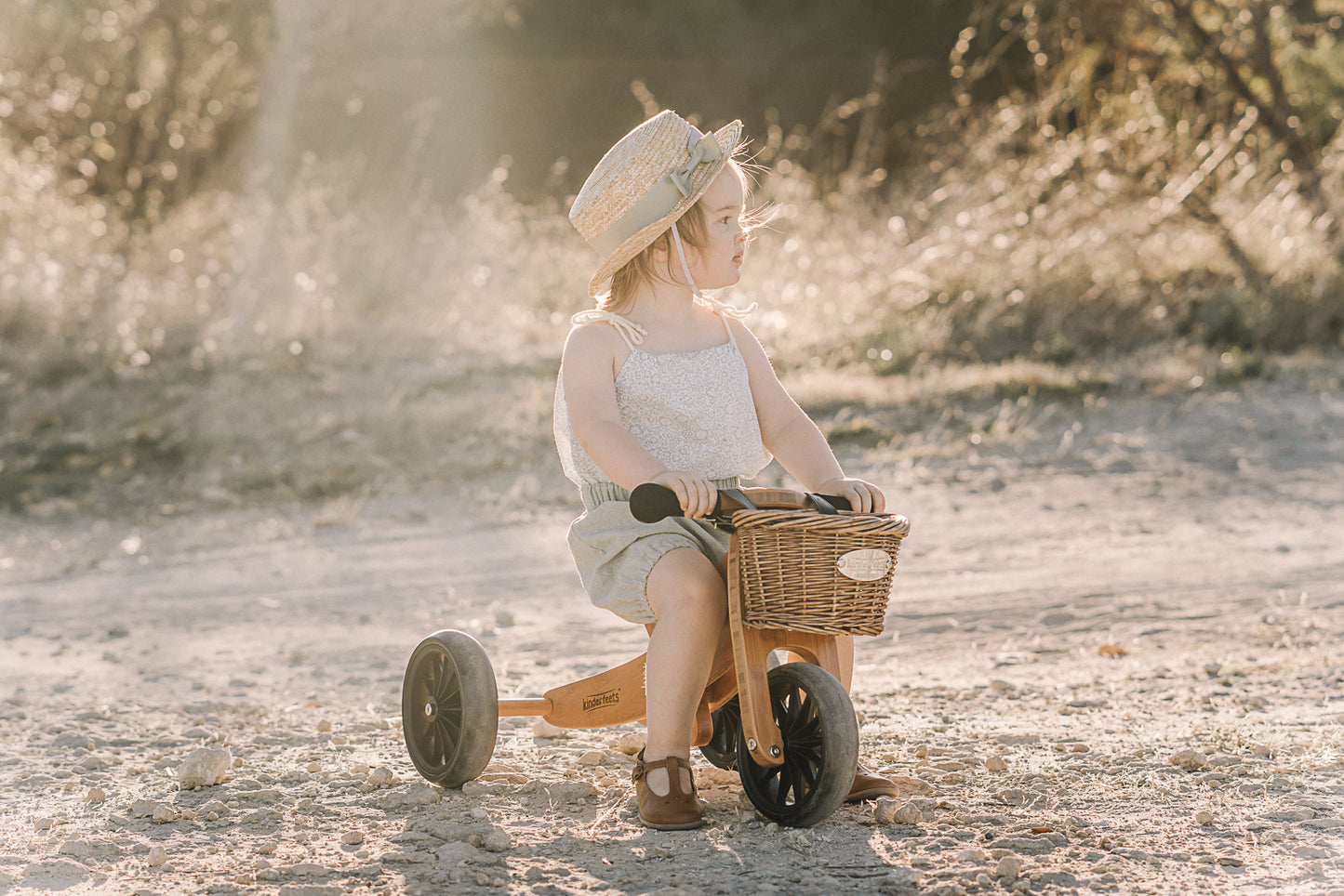 Kinderfeets 2 in 1 Tiny Tot Trike and Balance Bike - Bamboo