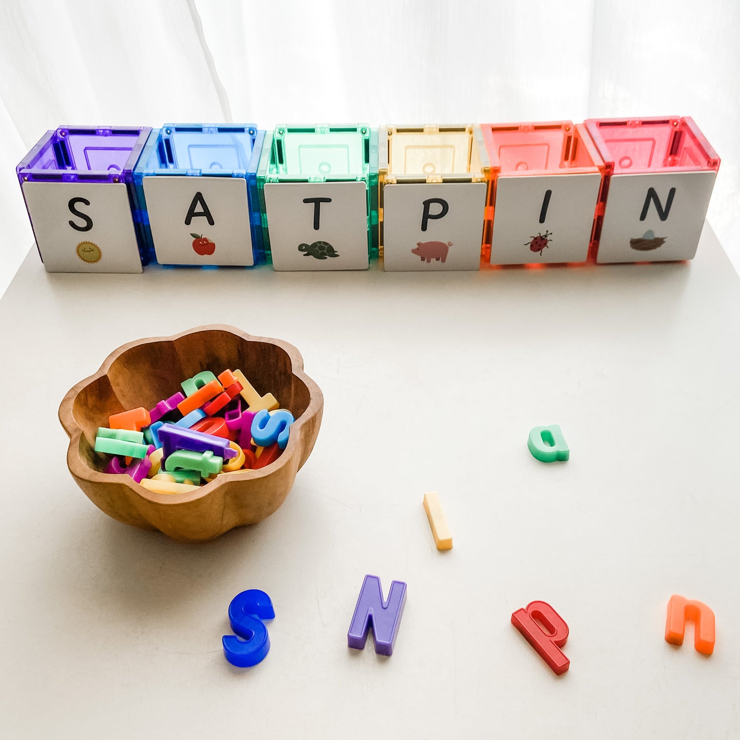 Magnetic Tile Topper - Alphabet Upper case Pack