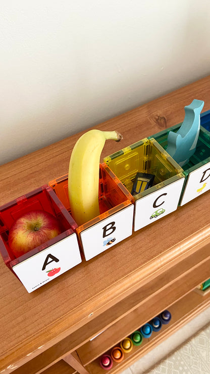 Magnetic Tile Topper - Alphabet Upper case Pack