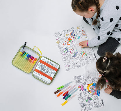 Hey Doodle Travel Case Mat Storage