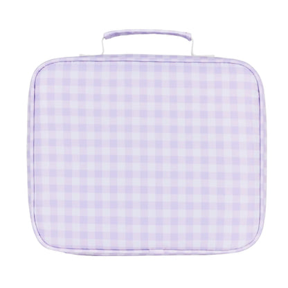 Junior Insulated Lunch Bag - Lilac Gingham