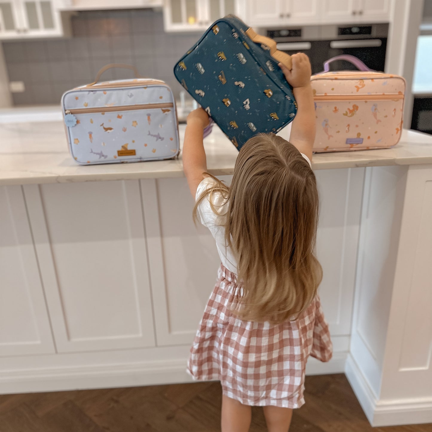 Large Lunch Bag - Trucks