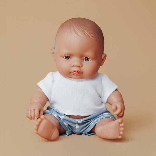Miniland Doll 21cm Latin - Boy - Clothed - My Friends & Me