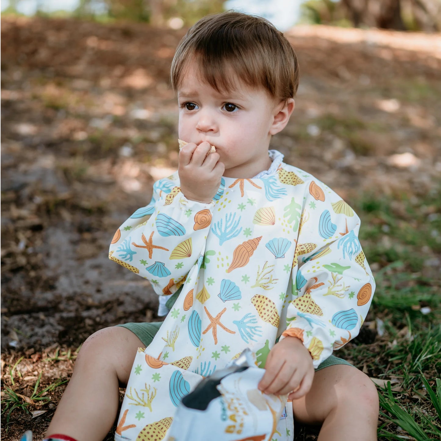 Feeding Smock Bib - Sailor