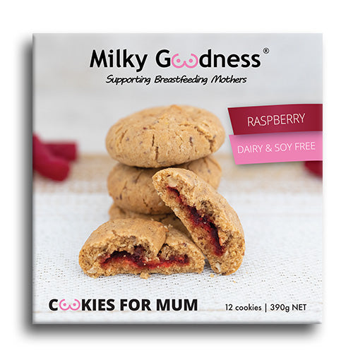 Lactation Cookies - Raspberry (Dairy & Soy Free)