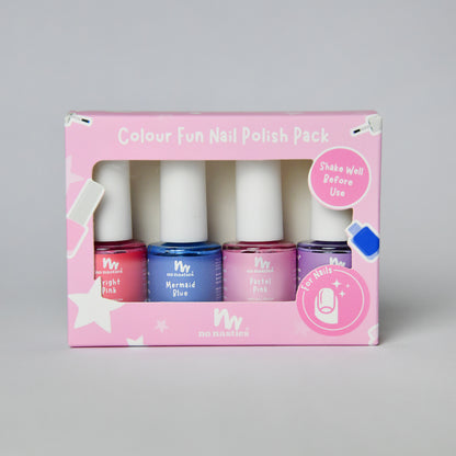 Water Based Nail Polish Non Toxic - 4 pack - Colour Fun