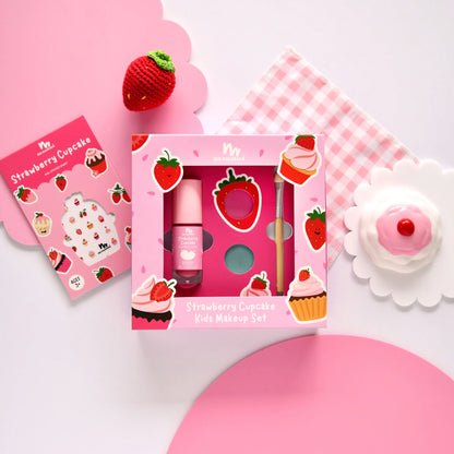 Natural Kids Makeup Gift Set - Strawberry Cupcake