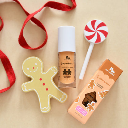 Scented Natural Lip Gloss - Gingerbread - Gold with Shimmer