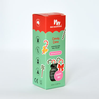 Scented Water Based Nail Polish - Candy Cane - Shimmery Green