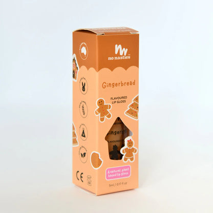 Scented Natural Lip Gloss - Gingerbread - Gold with Shimmer