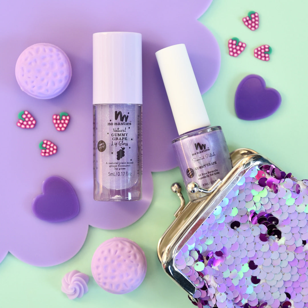 Scented Water Based Nail Polish - Gummy Grape - Purple