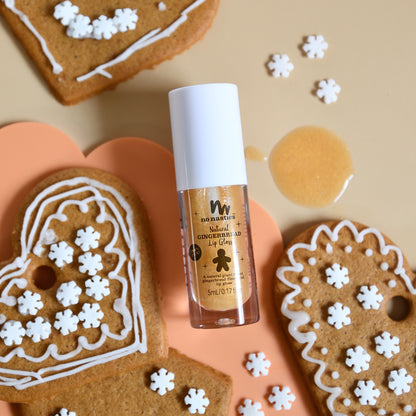 Scented Natural Lip Gloss - Gingerbread - Gold with Shimmer