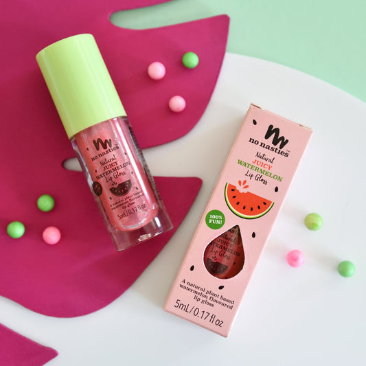 Scented Natural Lip Gloss - Watermelon - Bright Watermelon Pink