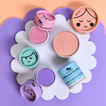 Kids Natural Make Up - Pressed Eco Blush - Shimmery Peach