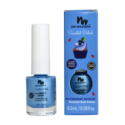 Scented Water Based Nail Polish - Blueberry Muffin - Blue