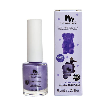 Scented Water Based Nail Polish - Gummy Grape - Purple
