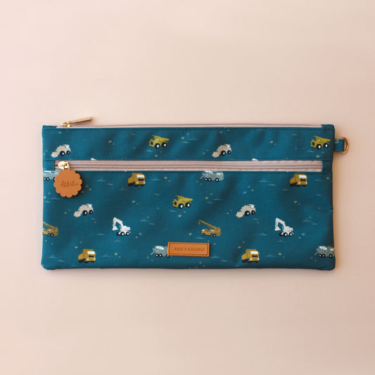 Large Pencil Case - Trucks