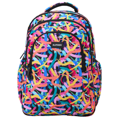 Large School Backpack - Paint Swirls