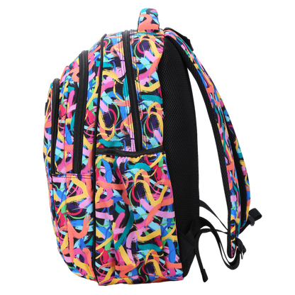 Large School Backpack - Paint Swirls