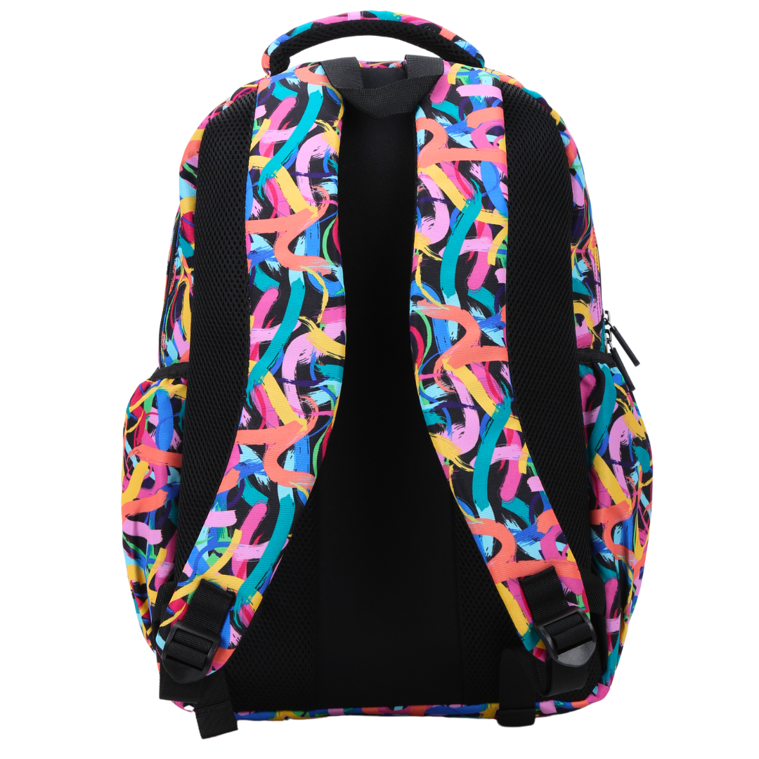 Large School Backpack - Paint Swirls