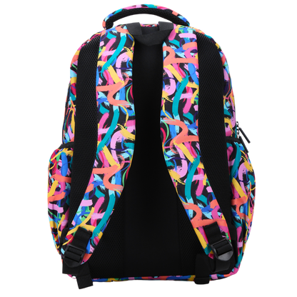 Large School Backpack - Paint Swirls