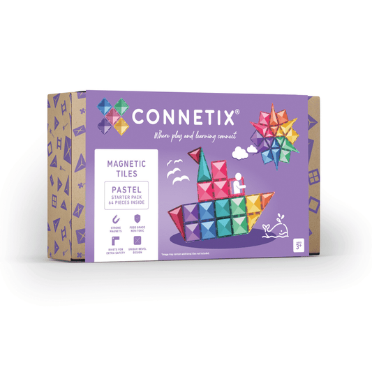 Magnetic Tiles - 64 pc Pastel Starter Pack