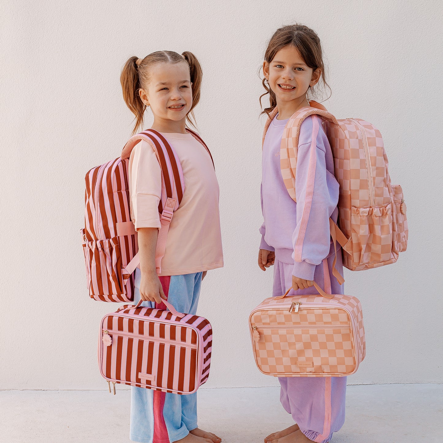 PRE ORDER - Backpack - Peach Check