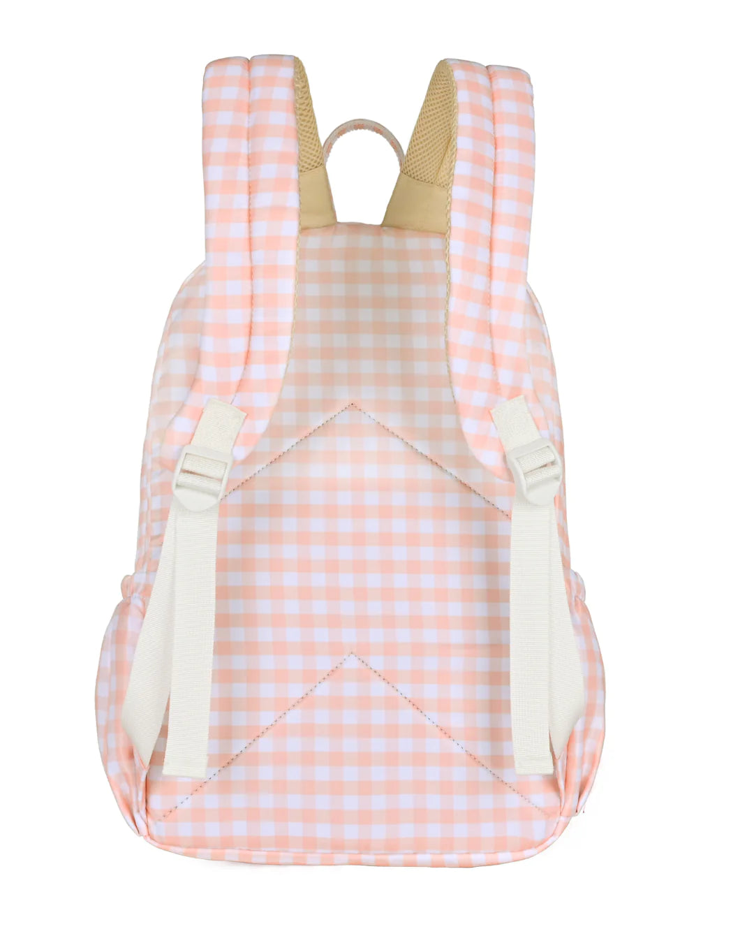 Peach Gingham Junior Kindy/School Backpack