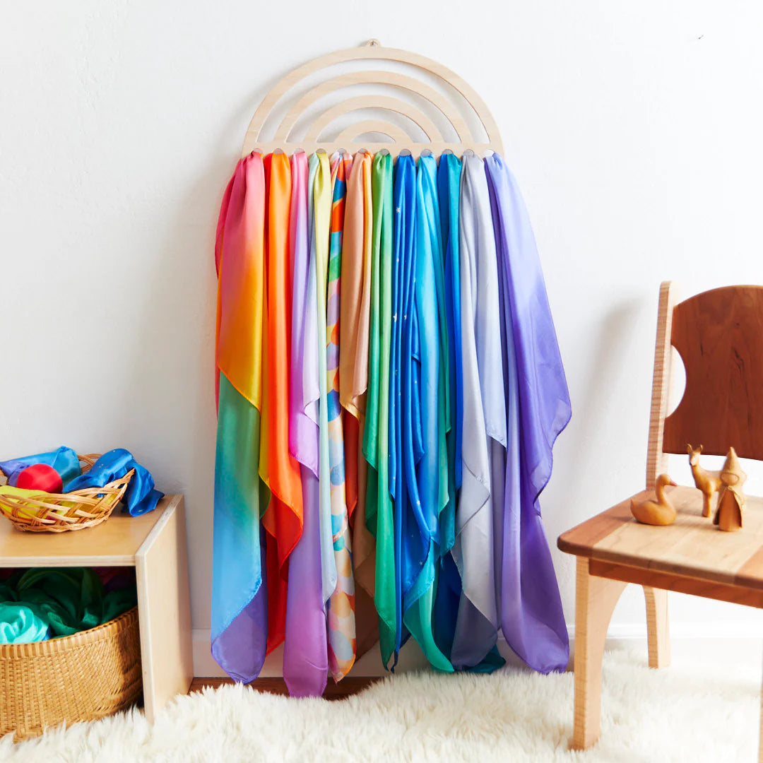 Play Silks - Wooden Display - Various Sizes and Patterns