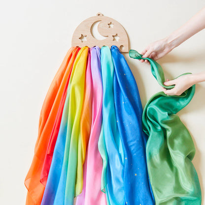 Play Silks - Wooden Display - Various Sizes and Patterns