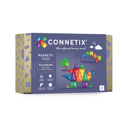 Magnetic Tiles - 24 pc Rainbow Mini Pack