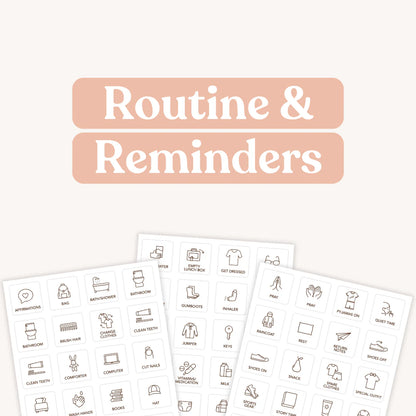 Tile Labels - Routine and Reminders