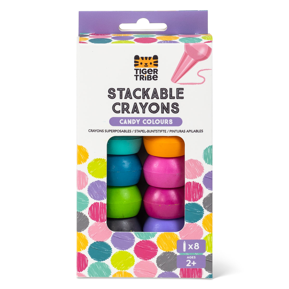 Stackable Crayons - Candy Colours – Our Little Darlings