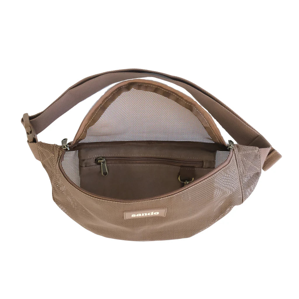 Sande™ Essentials Mesh Crossbody Bag  - Espresso