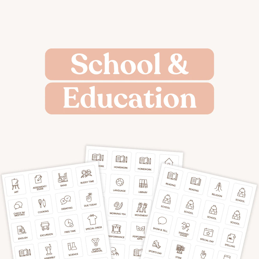 Tile Labels - School and Educations