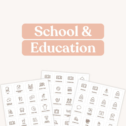 Tile Labels - School and Educations