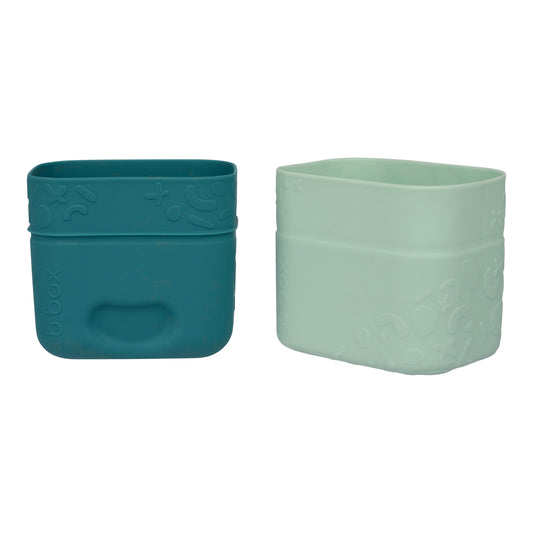 Silicone Snack Cup x 2 - Forest