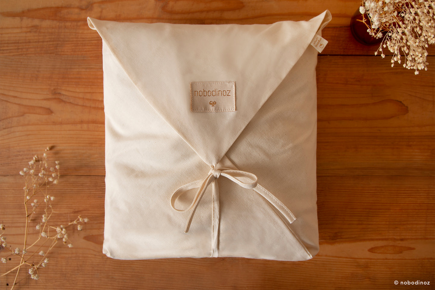 Baby Bath Set - Hooded Towel, Wash Mitt and Brush - Caramel