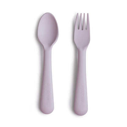 Fork and Spoon Set - Soft Lilac