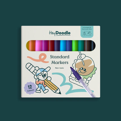 Hey Doodle Markers - Set of 12 - Standard