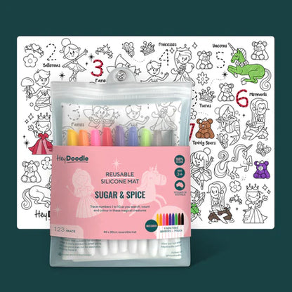 Wipeable Colouring In - Sugar + Spice