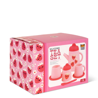 Silicone Tea Set - Strawberry Patch