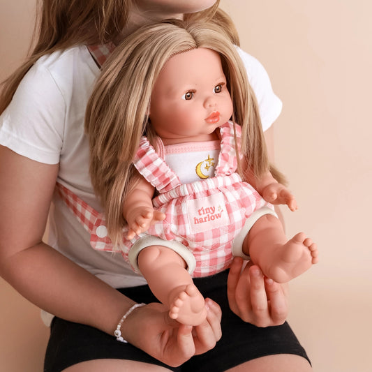 Baby Doll Carrier - Pink Gingham